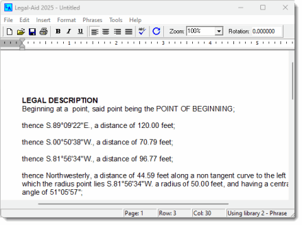 Legal-Aid - Legal Description Writer