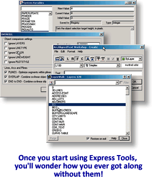 AutoCAD express tools