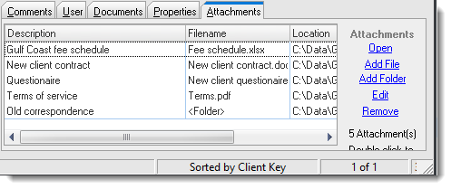 Files attached to a contact record.