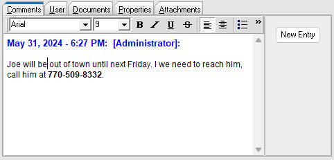 Info-Retriever Contact Note